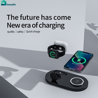 ที่ชาร์จไร้สายแบบสามในหนึ่งเดียวแบบพกพาใหม่เหมาะสำหรับ Iwatch Watch Magnetic Wireless Charging Set Home home home