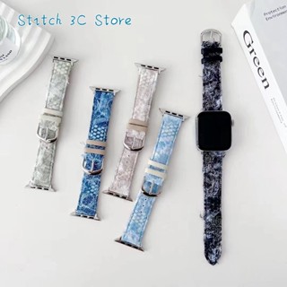 สายนาฬิกาข้อมือ สายหนัง ขนาด 49 มม. สําหรับ Iwatch series 8 7 se 6 5 4 3 45 มม. 41 มม. 40 มม. 44 42 มม. 38 มม.