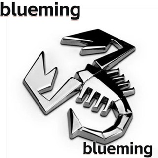 Blueming2 สติกเกอร์โลโก้แมงป่อง สีเงิน สําหรับตกแต่งรถยนต์