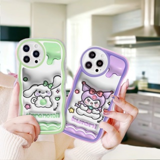 เคสโทรศัพท์มือถือ แบบนิ่ม ลายการ์ตูนคุโรมิ ขอบหยัก ป้องกันกล้อง สําหรับ Samsung A12 A13 A14 A22 A23 A24 A31 A32 A33 A34 A50 A51 A52 A52s A53 A54 A71 A72 A73