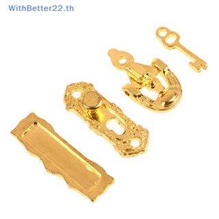 Withbetter ชุดเคาะประตูโลหะ ขนาดเล็ก 1:12 สําหรับบ้านตุ๊กตา 1 ชุด