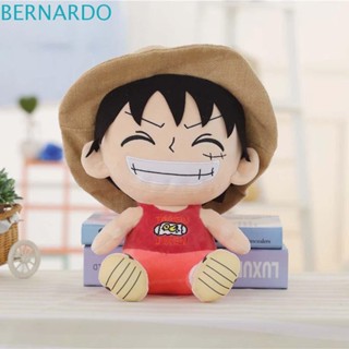 Bernardo ตุ๊กตาของเล่น ยัดนุ่น อนิเมะ Monkey D Luffy Japan 25 ซม. ผ้าฝ้าย PP นุ่ม ของขวัญ สําหรับเด็ก