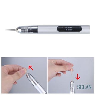 Selan ปากกาแกะสลักไม้ ไร้สาย USB DIY สําหรับเครื่องประดับ โลหะ แก้ว