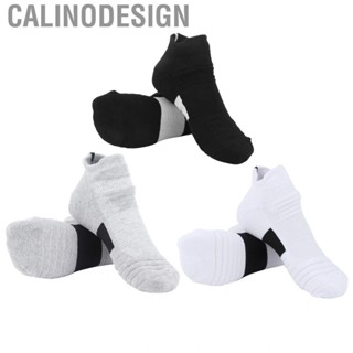 Calinodesign Breathable Basketball Socks  Good Contraction Combed Cotton Thickened for Exercise Reducing Ankle Pressure