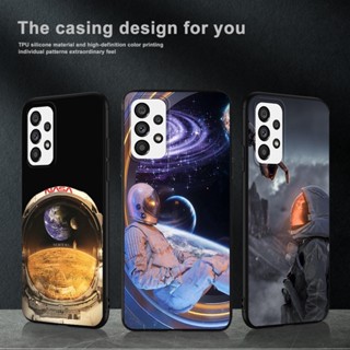 เคสโทรศัพท์ซิลิโคน TPU แบบนิ่ม ลายนักบินอวกาศ กันกระแทก สําหรับ Samsung Galaxy A03 Core A13 A23 A33 A53 A73 5G