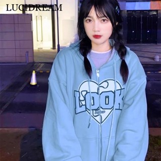 LUCIDREAM เสื้อกันหนาว เสื้อฮู้ด unique INS casual สบายๆ A98J71637Z230911