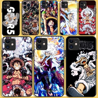 เคสโทรศัพท์มือถือ ซิลิโคนนิ่ม TPU กันกระแทก ลายการ์ตูนอนิเมะวันพีซ นิก้า ลูฟี่ สีดํา สําหรับ Infinix Note 10 11 12 Pro 11S G96 Note12G96