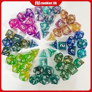 【ในการจัดส่ง】 7 ชิ้น/เซ็ตลูกเต๋าหลายเหลี่ยมสำหรับ Dnd Rpg 4 6 8 10 12 20 D4-d20