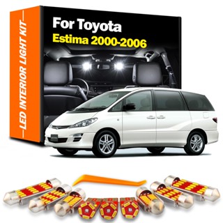 ชุดไฟอ่านหนังสือ Led ภายในรถยนต์ สําหรับ Toyota Estima ACR30 2000 2001 2002 2003 2004 2005 2006 13 ชิ้น