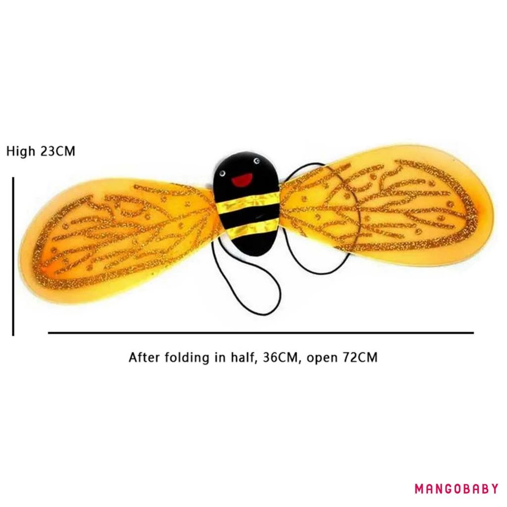 (จัดส่งในกรุงเทพฯ)-ฮาโลวีนเด็กเครื่องแต่งกายประสิทธิภาพชุด Bee/Ladybug Wing Tutu กระโปรงแถบคาดศีรษะ Wand คอสเพลย์อุปกรณ์เสริม thumbnail 9