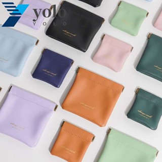 Yolo กระเป๋าใส่เหรียญ ขนาดเล็ก สไตล์ Ins ลิปสติก กระเป๋าเก็บของจิปาถะ เคสหูฟัง ปลอกป้องกัน