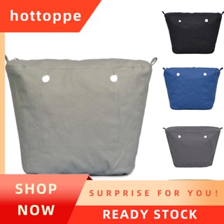 【hottoppe】ผ้าใบใส่ด้านในกระเป๋า กันน้ํา มีซิป สําหรับ Obag O Bag กระเป๋าถือ