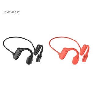 Instylelady หูฟังสเตอริโอไร้สาย HiFi ลดเสียงรบกวน IPX5 16H เวลาฟังเพลง 180mAh บลูทูธ 53 กันน้ํา