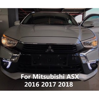 ไฟกระพริบ LED ไฟตัดหมอกกลางวัน สําหรับ Mitsubishi ASX 2016 2017 2018 12V ABS พร้อมไฟเลี้ยวสีเหลือง