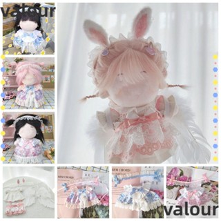 Valour ชุดเดรสเจ้าหญิง ผ้าฝ้าย ขนาด 20 ซม. สําหรับตกแต่งบ้านตุ๊กตา