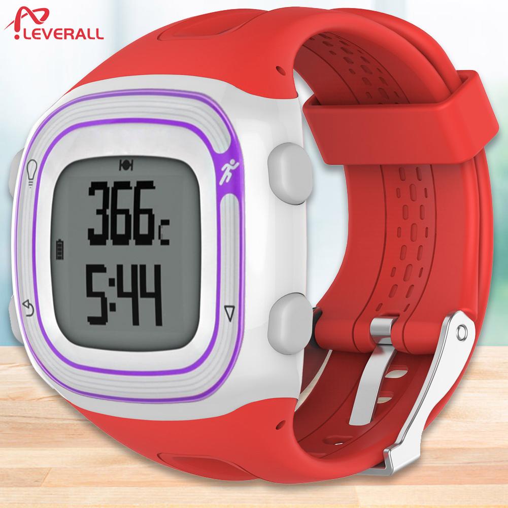 สายนาฬิกาข้อมือซิลิโคน แบบเปลี่ยน สําหรับ Garmin Forerunner 10/15 AU [leverall.th]