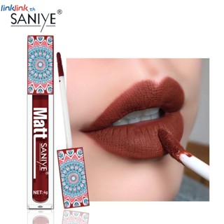 Saniye Mist Velvet Lip Glaze Velvet Air Texture Waterproof No Makeup No Fading Lip Glaze ลิปสติก ลิปกลอส Linklink