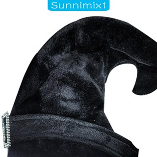 [Sunnimix1] ชุดเครื่องแต่งกายแม่มด หมวกแม่มด สําหรับถ่ายภาพ