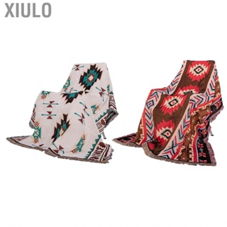 Xiulo Camping Tablecloth  Soft Cotton Ethnic Style Picnic Table Cover Widely Used for Party