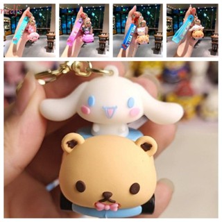 Nedfs Kuromi พวงกุญแจ, Cinnamoroll PVC My Melody รถของเล่น, การ์ตูนแมว KT โลหะผสม เคสหูฟังน่ารัก