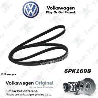 สายพานพัดลม Volkswagen 03C 260 849 A สําหรับ VW Beetle 1.2 1.4 Peugeot 206 306-6PK1698 (6PK1695 6PK1700)