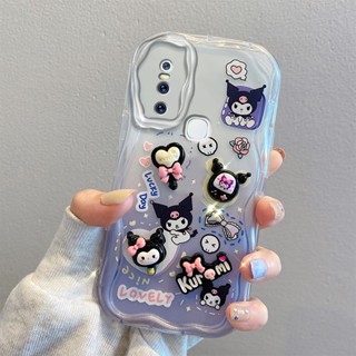 เคสโทรศัพท์มือถือ tpu นิ่ม แบบใส ลายตุ๊กตาหมีน้อย ก้อนเมฆ สําหรับ Vivo V15 Pro V15Pro