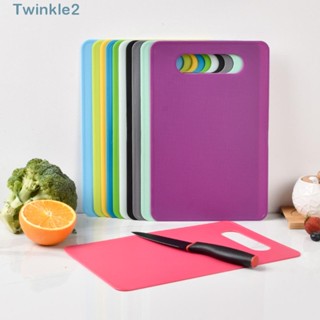 Twinkle เขียงพลาสติก อเนกประสงค์ กันลื่น เป็นมิตรกับสิ่งแวดล้อม สีแคนดี้ สําหรับทําอาหาร