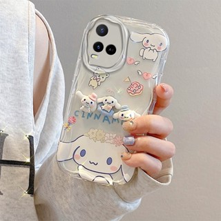 เคสโทรศัพท์มือถือแบบนิ่ม tpu ใส ลายก้อนเมฆ หมีน้อย พร้อมตุ๊กตาหมี สําหรับ Vivo Y21 Y33S T1X Y21T Y33T