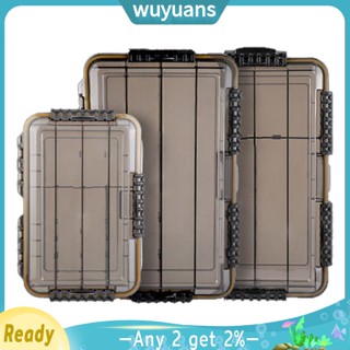 Wuyuans กล่องพลาสติก กันน้ํา ป้องกันแดด 3600 3700 พร้อมตัวแบ่ง ปรับได้ สําหรับจัดเก็บอุปกรณ์ตกปลา