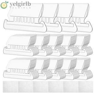 Yelgirlb แฟ้มพลาสติก PVC แบบใส ทนทาน สําหรับแขวนตกแต่งบ้าน ออฟฟิศ 200 ชุด
