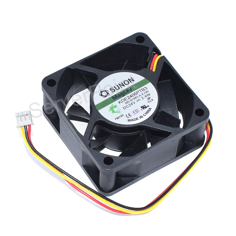 ใหม่ ของแท้ พัดลมระบายความร้อนอินเวอร์เตอร์ KDE2406PTB3 DC 24V 2.4W 60x60x25 มม. 3-Pin