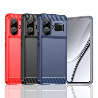 เคสซิลิโคนนิ่ม คาร์บอนไฟเบอร์ สําหรับ Realme GT 5 Realme GT5 5G