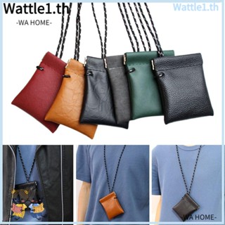 Wttle กระเป๋าสตางค์ หนัง PU ขนาดเล็ก สําหรับใส่จัดเก็บสายข้อมูล กุญแจ