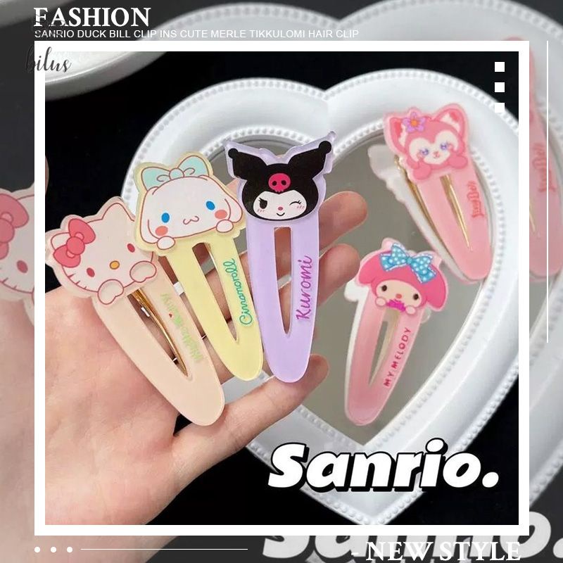 ส่งเร็ว- กิ๊บติดผม ลายการ์ตูนเป็ด เมโลดี้ คุโรมิน่ารัก กิ๊บหน้าม้า กิ๊บติดผมด้านข้าง -Bilus
