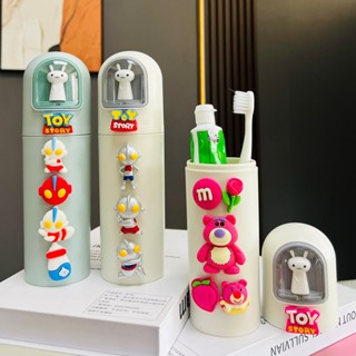 ชุดถ้วยแปรงสีฟัน น้ํายาบ้วนปาก แบบพกพา สําหรับเด็ก