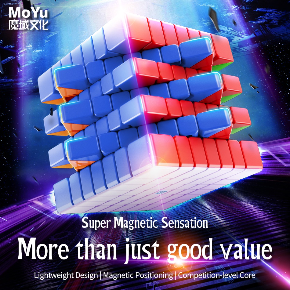 Moyu Meilong 7x7 M ลูกบาศก์แม่เหล็ก MFJS 7M V2 ของเล่นเพื่อการศึกษา สําหรับเด็ก