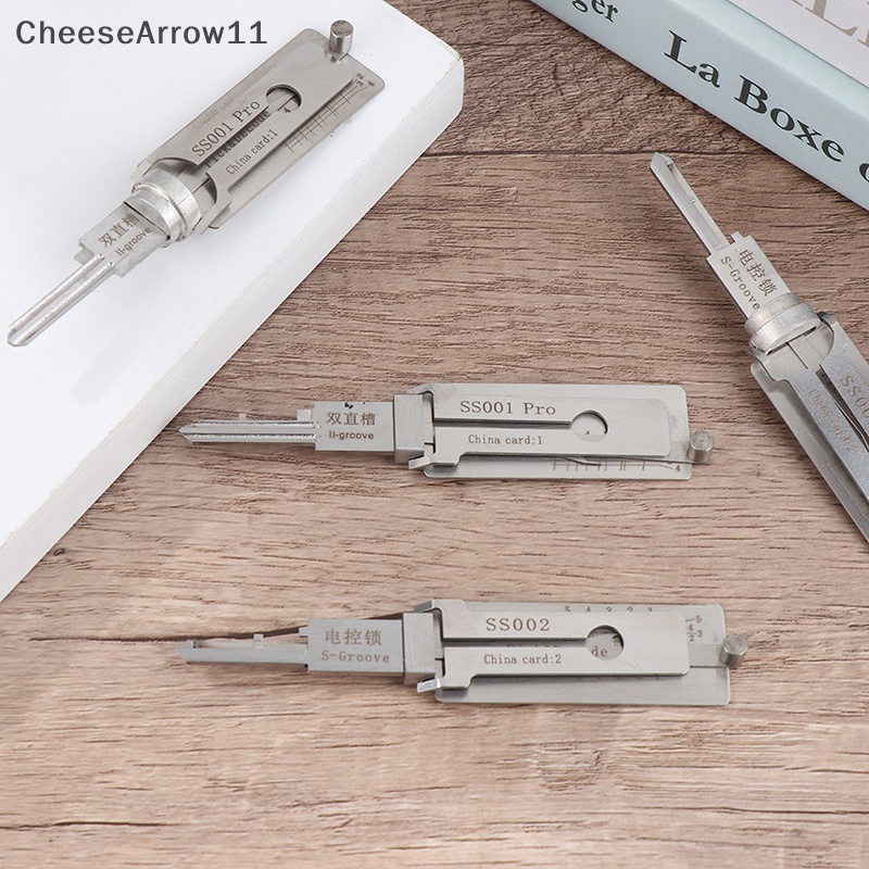 CHE 1 ชิ้น 2 ใน 1 เครื่องมือไม้บรรทัด SS001 SS002 ถอดรหัสมือล็อคเครื่องมือ TH