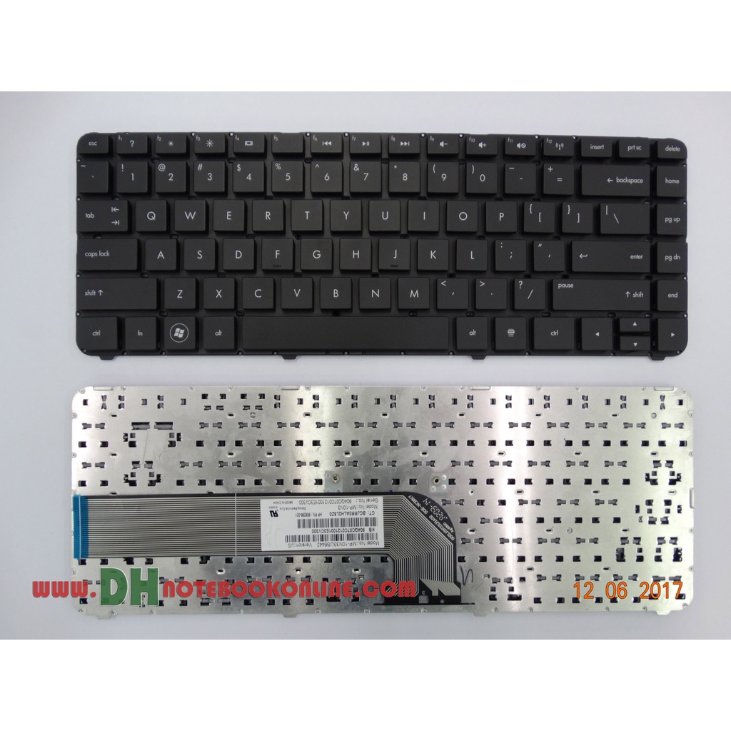 แป้นพิมพ์ คีย์บอร์ดโน๊ตบุ๊ค HP Pavilion DV4-3000, DV4-4000, DV4-4100, DV4-4200, DM4-3000 Laptop Keyboard