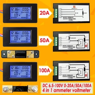 มิเตอร์ วัดไฟ DC PZEM 051 / PZEM 031 DC 0-100A 4 in 1 กระแสตรง 6.5-100V DC Watt meter Volt, Current, Watt, Energy [ MT ]