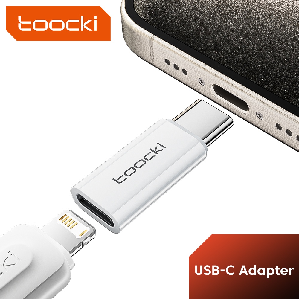 Toocki OTG อะแดปเตอร์แปลงข้อมูล USB C เป็น 10S USB2.0 Type-C ตัวผู้ เป็นตัวเมีย