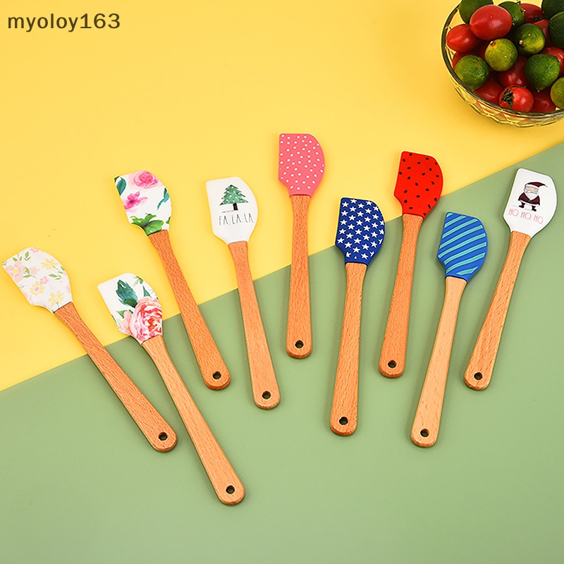 Myoloy 1 ชิ้นซิลิโคนครีมเบเกอรี่ Scraper Butter Spatula ทนความร้อนครัว Pastry เครื่องมือ Scraper เครื่องครัว TH