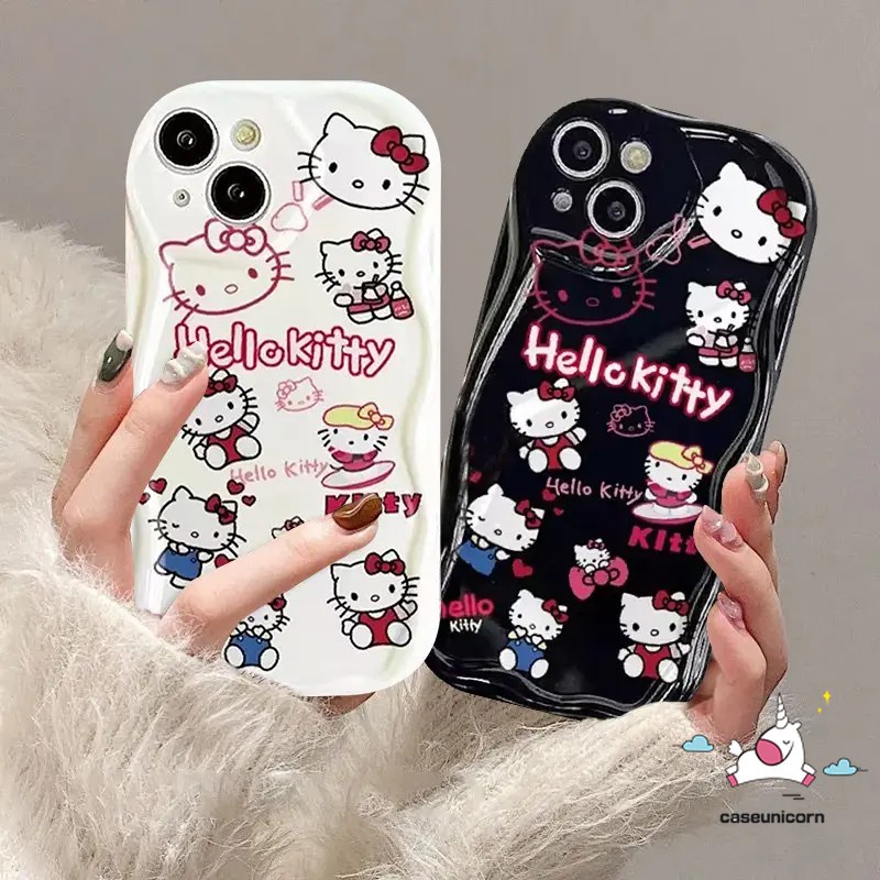 เคสนิ่ม ลายการ์ตูนคิตตี้ สําหรับ Oppo A53 A38 A9 A76 A15 A58 A16 A98 A7 A54 A78 A5 A57 A17 A12 A5s A95 A55 A74 A96 A1k A17k A52 A31 A3s A77s A16K Reno 8T 5 4F ผ้าคลุม