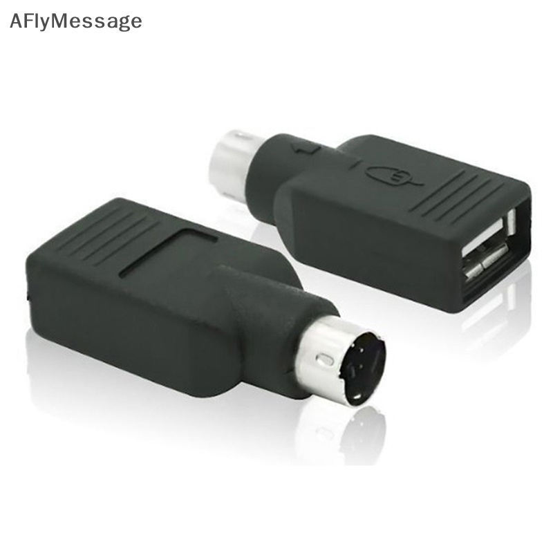 Afl อะแดปเตอร์แปลงสายเคเบิ้ล USB เป็น PS2 หัวกลม สําหรับเมาส์ คีย์บอร์ด