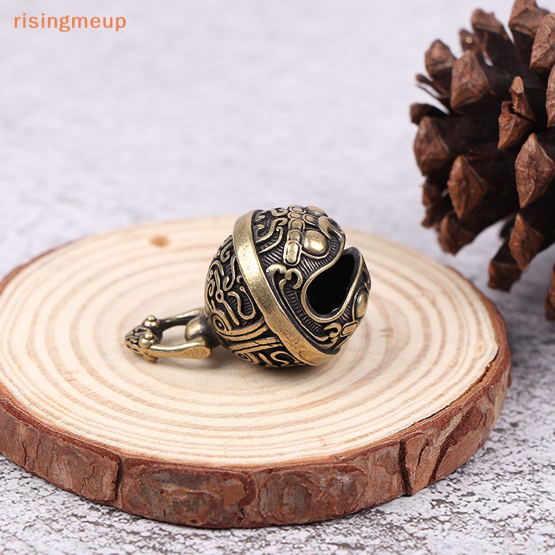 [risingmeup] Brass Drop Chinese Good Luck Tinkle Charm สําหรับสร้อยข้อมือและกําไลข้อเท้า