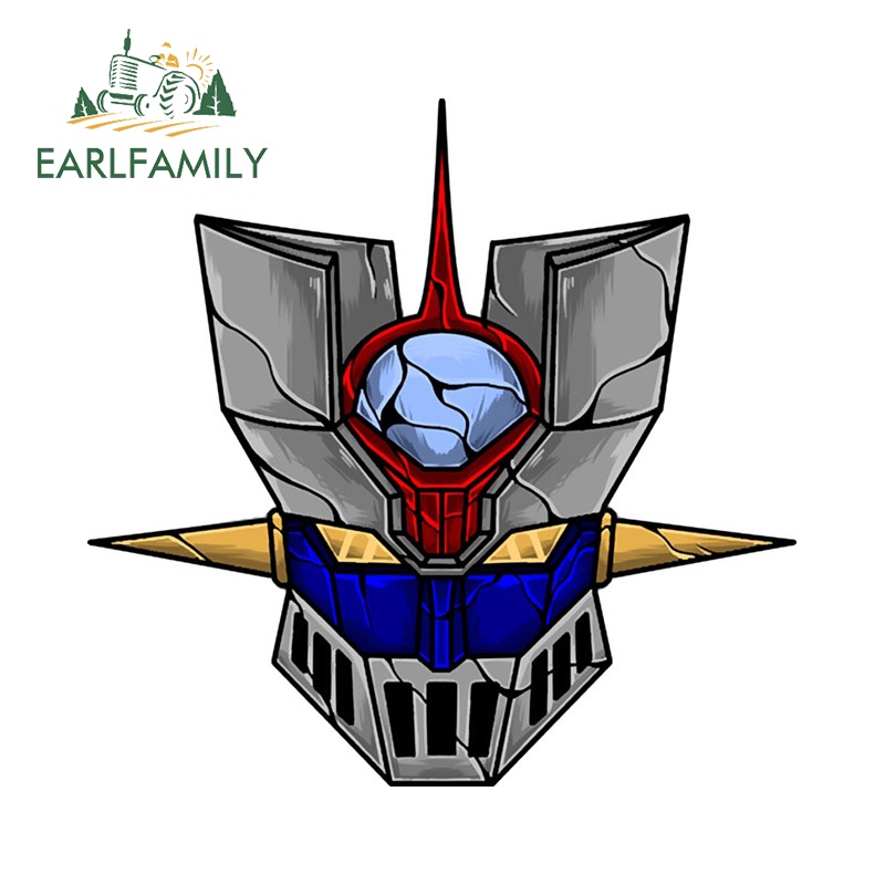 EARLFAMILY 13 ซม.บุคลิกภาพMazinger Z Skullรถสติกเกอร์แล็ปท็อปอะนิเมะDecalรถอุปกรณ์เสริมไวนิลScratch-Proof Fine Decor
