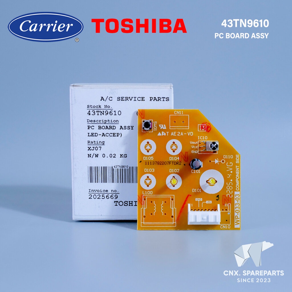 43TN9610 แผงรับสัญญาณรีโมทแอร์ Carrier ตัวรับสัญญาณรีโมทแอร์ แคเรียร์ รุ่น 42TVDA018 (1113782207FTDR