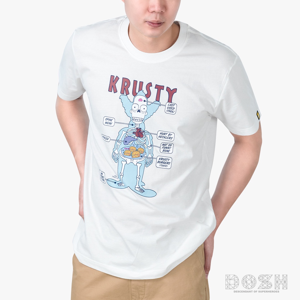 เสื้อยืดแขนสั้นDOSH MEN'S T-SHIRTS THE SIMPSONS เสื้อยืดคอกลม แขนสั้น ผู้ชาย S-5XL
