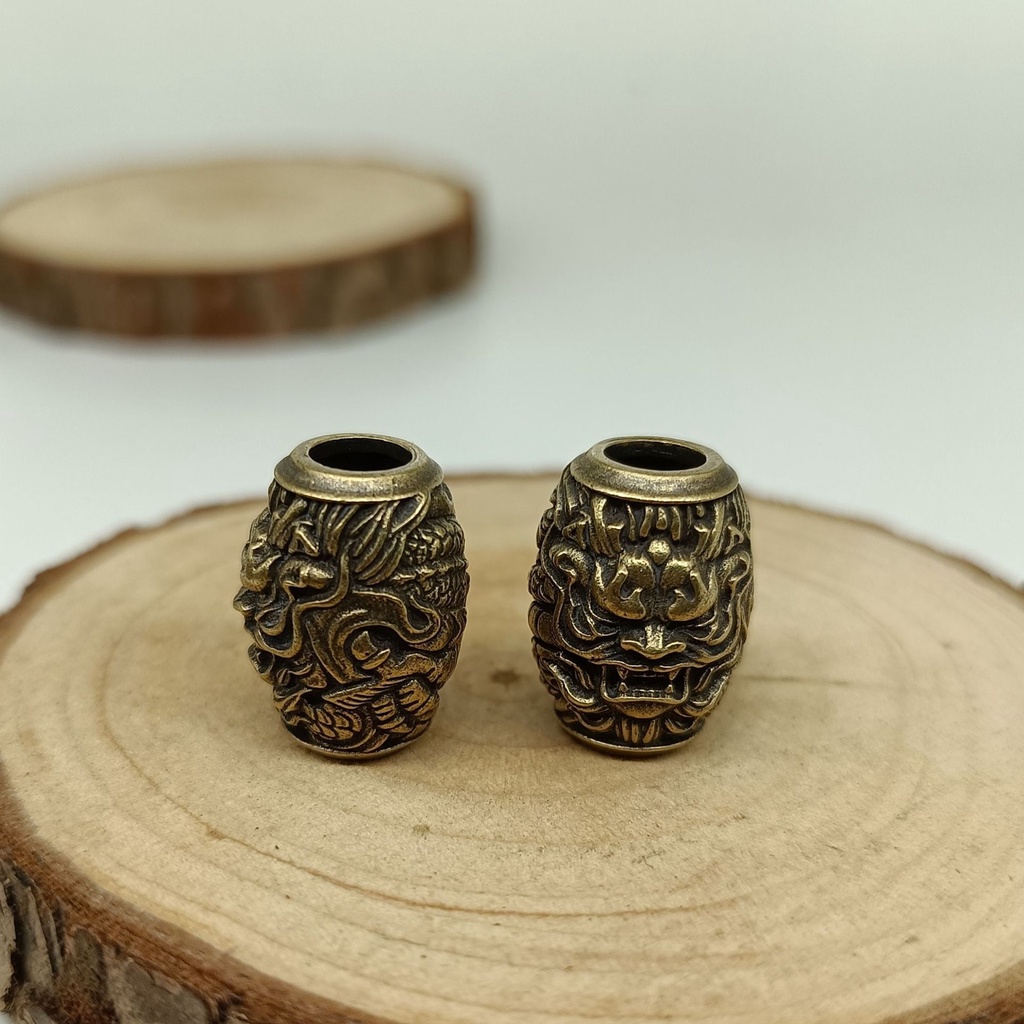 จี้พวงกุญแจ รูปมังกร EDC เชือกร่ม ไฟฉาย DIY