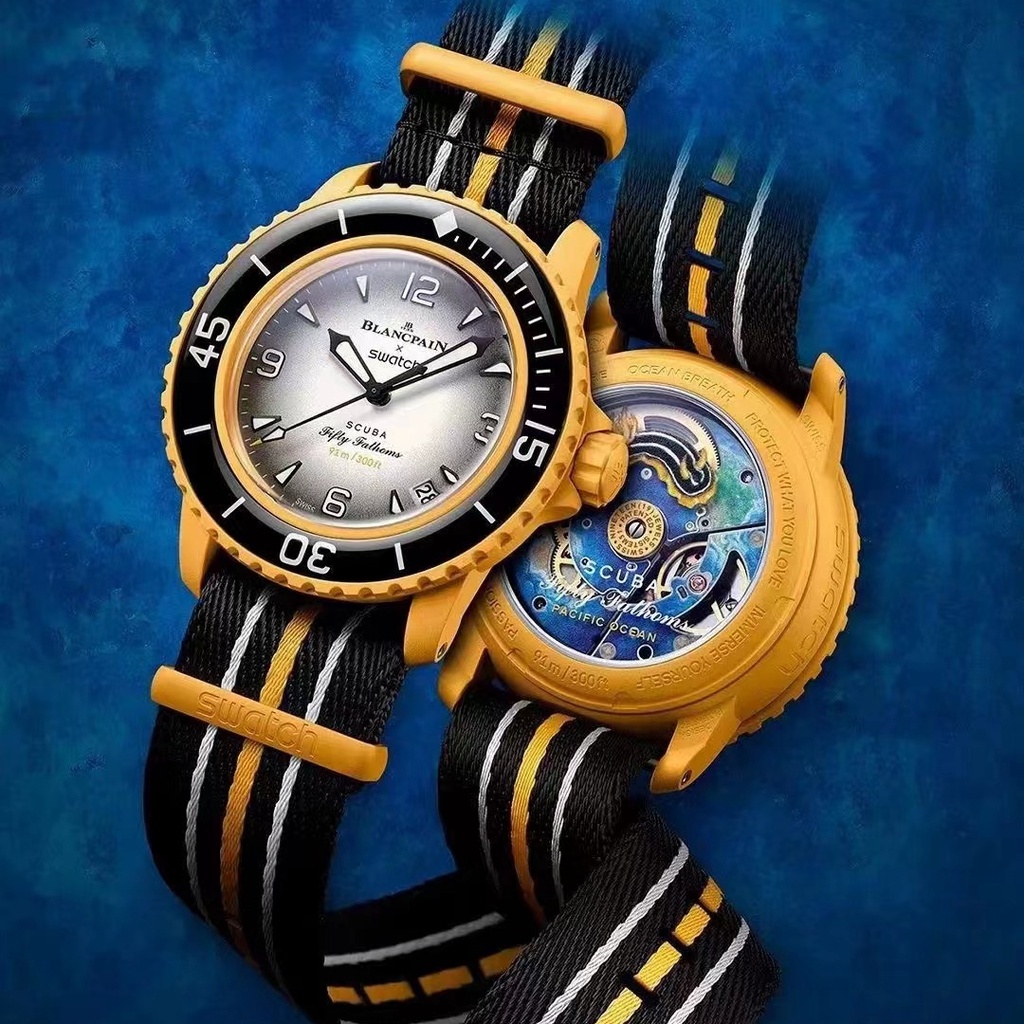 นาฬิกาข้อมือควอตซ์แฟชั่น ห้ามหาสมุทร สายพลาสติก สไตล์นักธุรกิจ