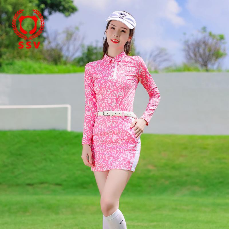 เสื้อแขนยาว พิมพ์ลายลูกกอล์ฟ สไตล์เกาหลี สําหรับผู้หญิง